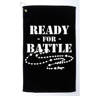 Rosary Warrior Ready For Battle Of Lepanto Rosaries Catholic Golf Towel