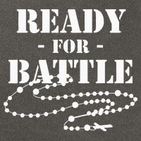 Rosary Warrior Ready For Battle Of Lepanto Rosaries Catholic Cotton Canvas Backpack