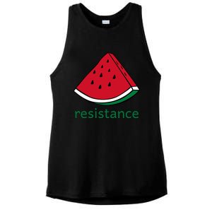 Resistance Watermelon Ladies PosiCharge Tri-Blend Wicking Tank