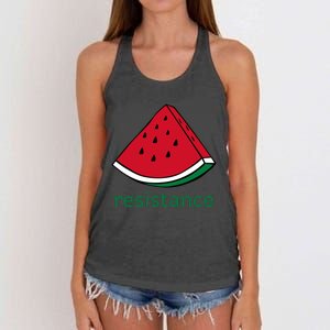 Resistance Watermelon Women's Knotted Racerback Tank