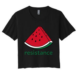 Resistance Watermelon Women's Crop Top Tee