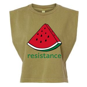 Resistance Watermelon Garment-Dyed Women's Muscle Tee