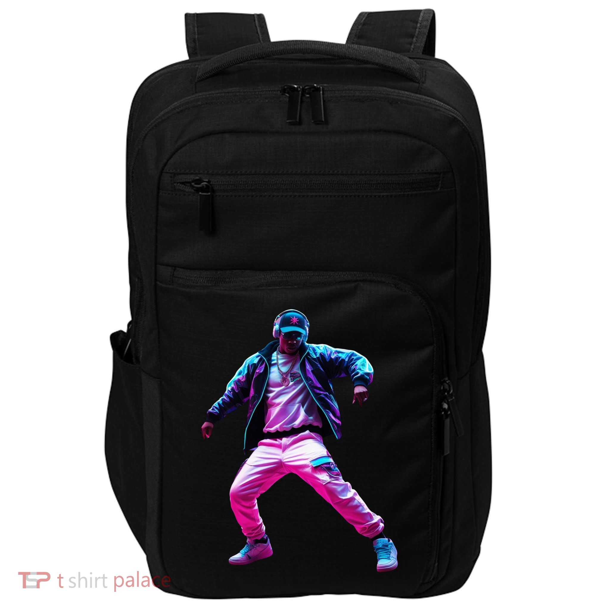 Retro Wave Street Dance – 80s Vaporwave Breakdancer Impact Tech Backpack