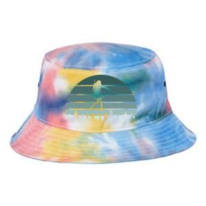 Retro Winter Sport Ice Skiing Skier Snow Shredding Slopes Meaningful Gift Tie Dye Newport Bucket Hat