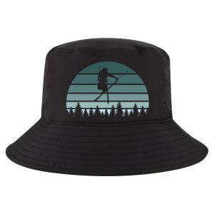 Retro Winter Sport Ice Skiing Skier Snow Shredding Slopes Meaningful Gift Cool Comfort Performance Bucket Hat