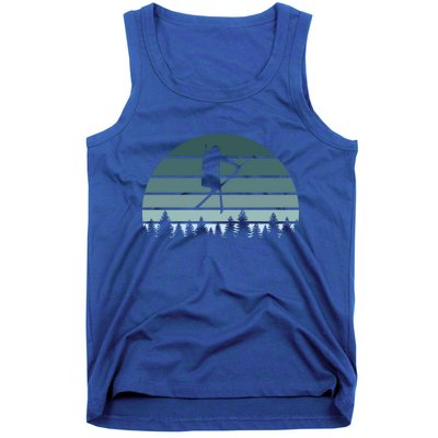 Retro Winter Sport Ice Skiing Skier Snow Shredding Slopes Meaningful Gift Tank Top