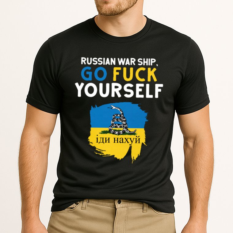 Russian War Ship Go Fuck Yourself Ukraine Cooling Performance Crew T-Shirt
