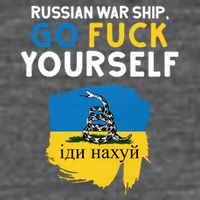 Russian War Ship Go Fuck Yourself Ukraine Flatbill Hat