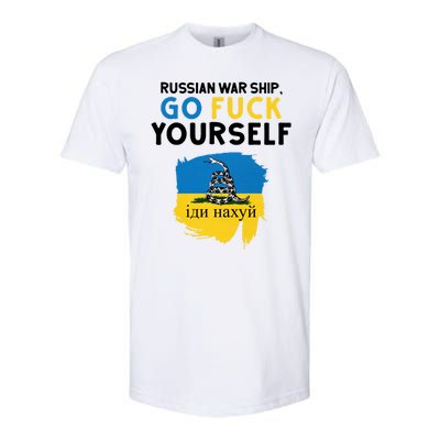 Russian War Ship Go Fuck Yourself Ukraine Softstyle® CVC T-Shirt