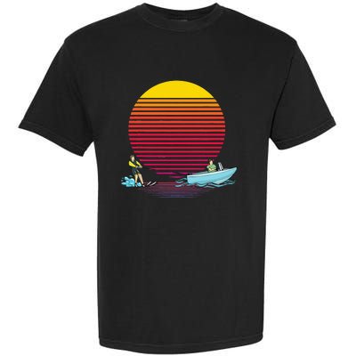 Retro Water Ski Lover Gift Waterski Love Gifts Skiing Garment-Dyed Heavyweight T-Shirt