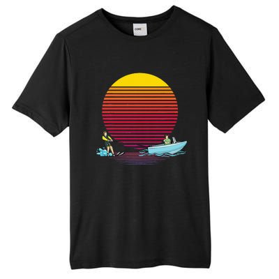 Retro Water Ski Lover Gift Waterski Love Gifts Skiing Tall Fusion ChromaSoft Performance T-Shirt