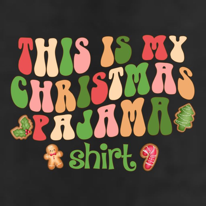 Retro Wavy Style Cookies Xmas This Is My Christmas Pajama Gift Cool Comfort Performance Bucket Hat