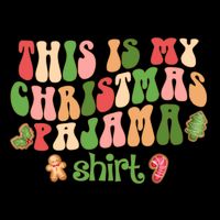 Retro Wavy Style Cookies Xmas This Is My Christmas Pajama Gift Flat Bill Trucker Hat