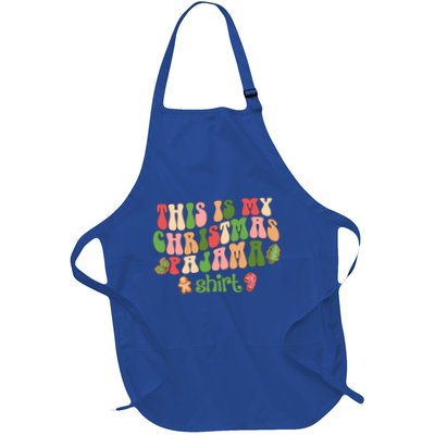 Retro Wavy Style Cookies Xmas This Is My Christmas Pajama Gift Apron