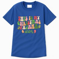 Retro Wavy Style Cookies Xmas This Is My Christmas Pajama Gift Tall T-Shirt