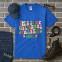 Retro Wavy Style Cookies Xmas This Is My Christmas Pajama Gift Tall T-Shirt