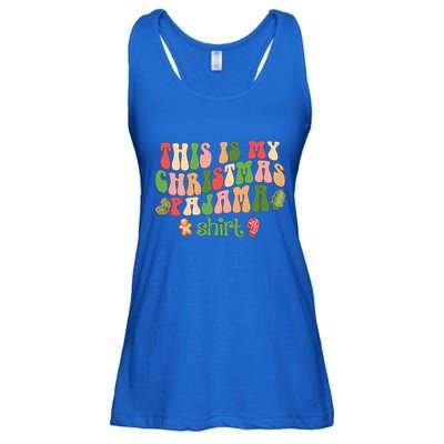 Retro Wavy Style Cookies Xmas This Is My Christmas Pajama Gift Ladies Essential Flowy Tank