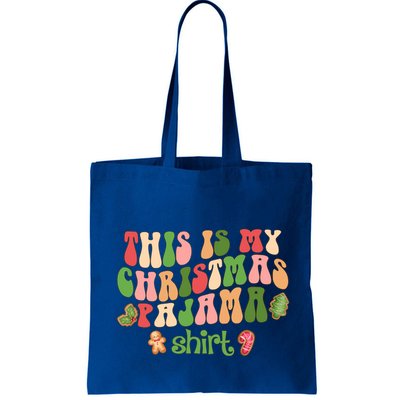 Retro Wavy Style Cookies Xmas This Is My Christmas Pajama Gift Bag