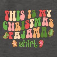 Retro Wavy Style Cookies Xmas This Is My Christmas Pajama Gift Vector Backpack