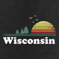 Retro Wisconsin State Park Wi Home Design Cute Gift 11oz C Handle Ceramic Mug