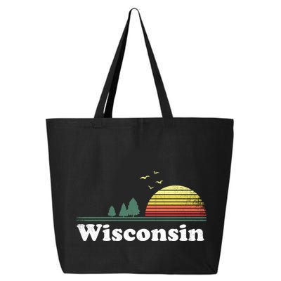 Retro Wisconsin State Park Wi Home Design Cute Gift 25L Jumbo Tote