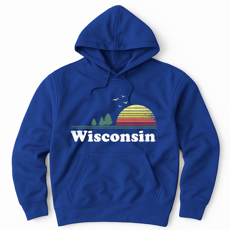 Retro Wisconsin State Park Wi Home Design Cute Gift Hoodie