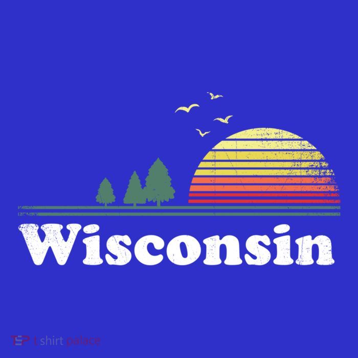 Retro Wisconsin State Park Wi Home Design Cute Gift 16 in Basic Backpack