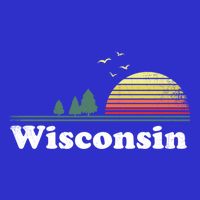 Retro Wisconsin State Park Wi Home Design Cute Gift Zip Tote Bag