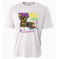 Retro We Stand Nola Strong New Orleans Traveling Lovers Cooling Performance Crew T-Shirt