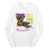 Retro We Stand Nola Strong New Orleans Traveling Lovers Long Sleeve Shirt