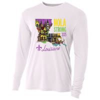 Retro We Stand Nola Strong New Orleans Traveling Lovers Cooling Performance Long Sleeve Crew