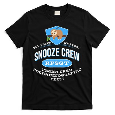 RPSGT Wee Sloth Snooze Crew Registered PolySomnoGraphic Tech T-Shirt