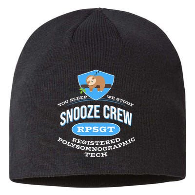 RPSGT Wee Sloth Snooze Crew Registered PolySomnoGraphic Tech Sustainable Beanie