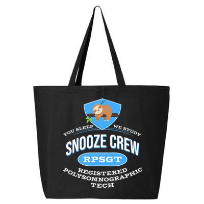 RPSGT Wee Sloth Snooze Crew Registered PolySomnoGraphic Tech 25L Jumbo Tote