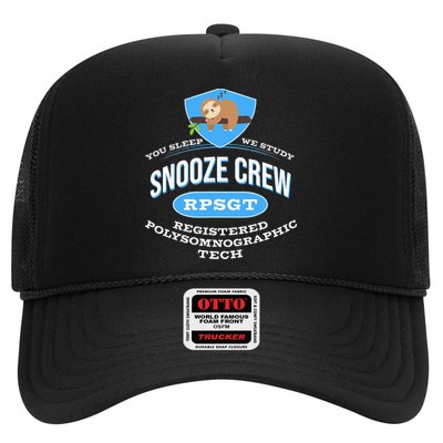 RPSGT Wee Sloth Snooze Crew Registered PolySomnoGraphic Tech Trucker Hat