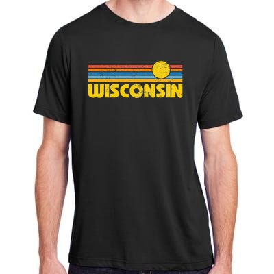 Retro Wisconsin Sunset Vintage Throwback Kids Adult ChromaSoft Performance T-Shirt