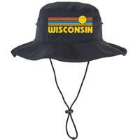 Retro Wisconsin Sunset Vintage Throwback Kids Legacy Cool Fit Booney Bucket Hat