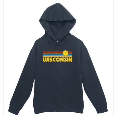 Retro Wisconsin Sunset Vintage Throwback Kids Urban Pullover Hoodie