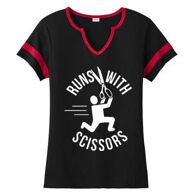 Runs With Scissors Ladies Halftime Notch Neck Tee