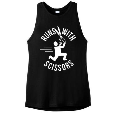 Runs With Scissors Ladies PosiCharge Tri-Blend Wicking Tank