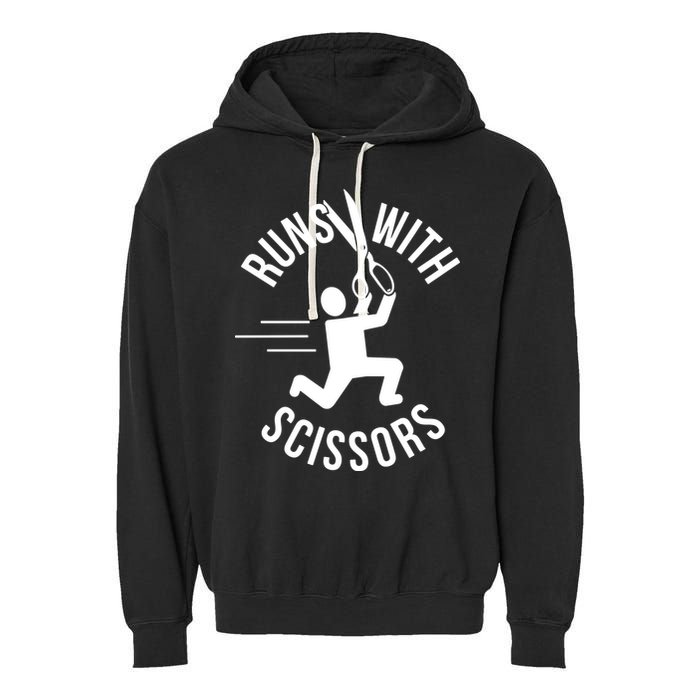 Runs With Scissors Garment-Dyed Fleece Hoodie
