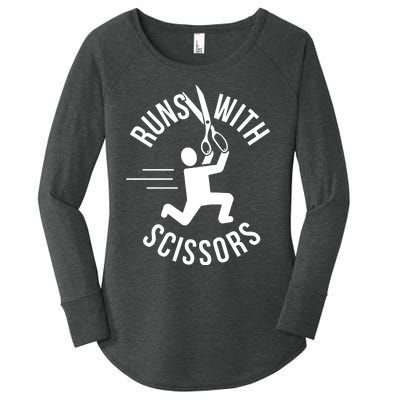 Runs With Scissors Women's Perfect Tri Tunic Long Sleeve Shirt