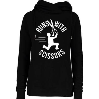 Runs With Scissors Womens Funnel Neck Pullover Hood