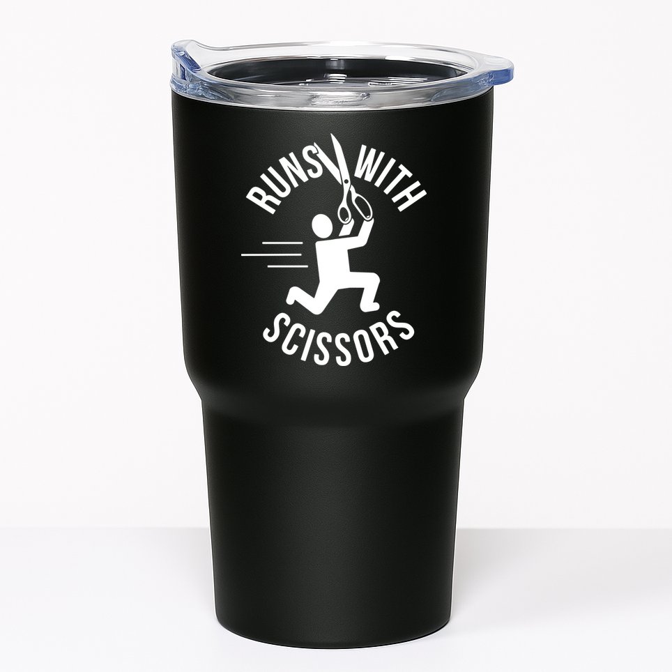 Runs With Scissors Tumbler