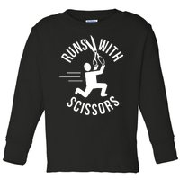 Runs With Scissors Toddler Long Sleeve Shirt