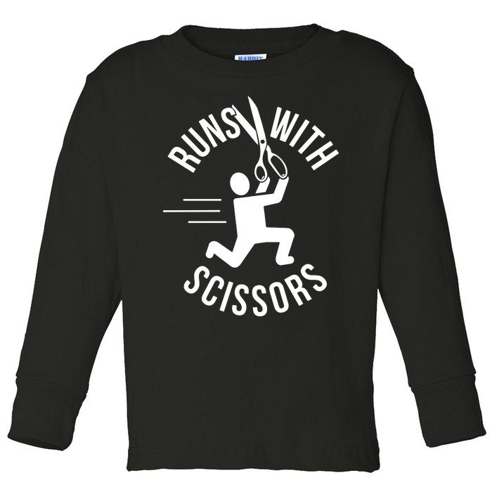 Runs With Scissors Toddler Long Sleeve Shirt