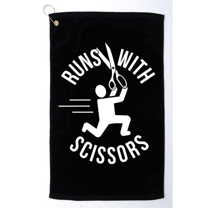 Runs With Scissors Golf Towel