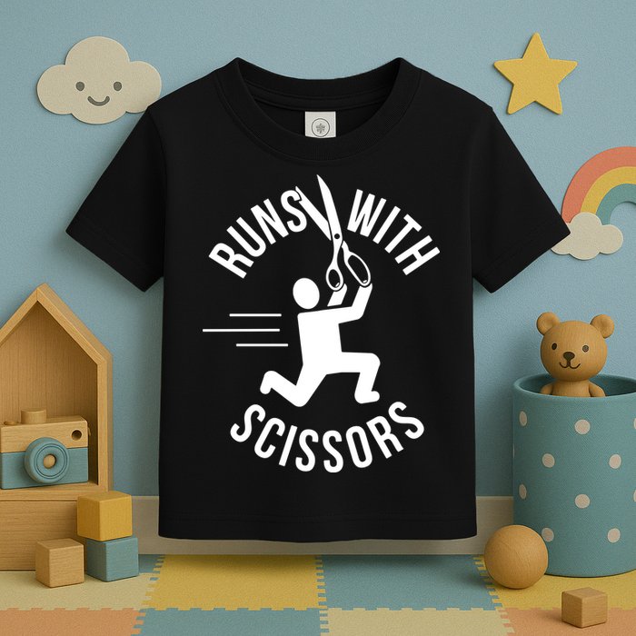 Runs With Scissors Toddler T-Shirt