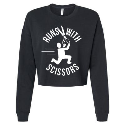 Runs With Scissors Cropped Pullover Crew