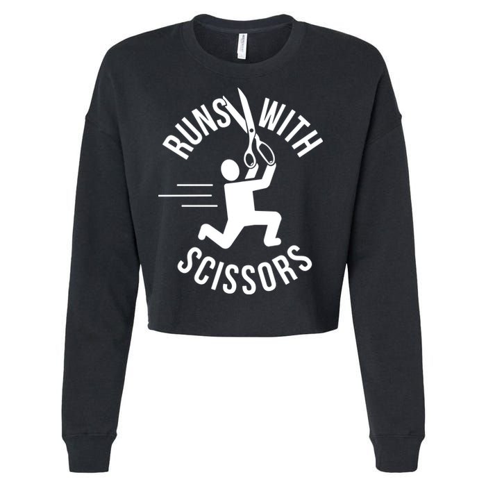 Runs With Scissors Cropped Pullover Crew